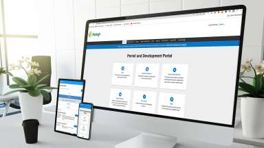 Permit and Development Portal Screenshot