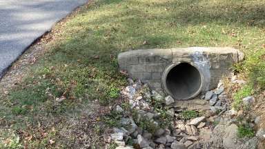 Undersized stormwater pipe on Cambridge Way